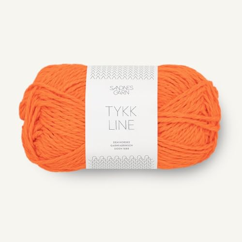 SANDNES GARN Tykk Line - Farbe: Orange Tiger (3009) - 50 g/ca. 60 m Wolle von Sandnes Garn