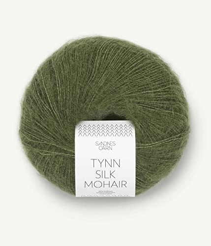 Sandnes Garn Tynn Silk Mohair ca. 212 m col. 9062 olivengronn 25 g von Sandnes Garn