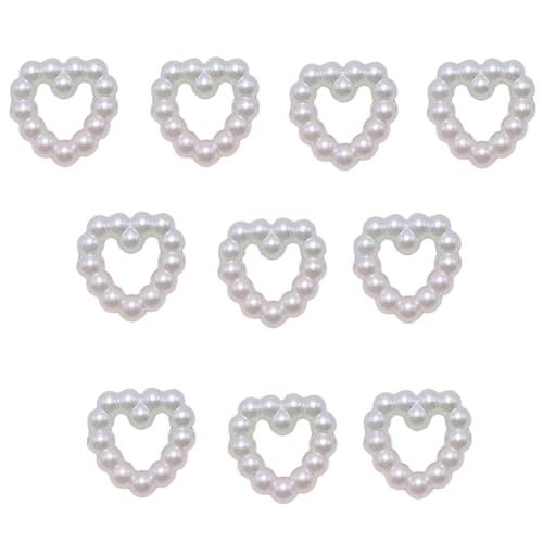 10 Stück Aushöhlen Perlen Form Patches Haarnadel Kreativ Kleidung Tasche Haarspangen Schlüsselanhänger Nähen Dekor DIY Patches DIY Patches für Kleidung DIY Patches für Haarband von SANRLO