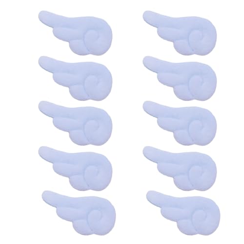 10 Stück süße Farben Flügel Form Applikationen für Hut Kleidung Nähen Patches Handgemachte Kopfbedeckung Haarspangen Zubehör von SANRLO