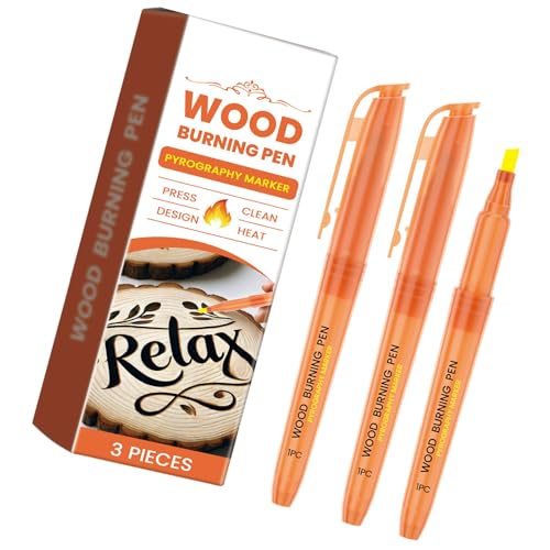 3 Stück Holzmalerei Marker Holzmalerei Stift Brandmalerei Marker Einfach Zu Verwendender Holz Bastel Brennstift Für Holzmalerei von SANRLO