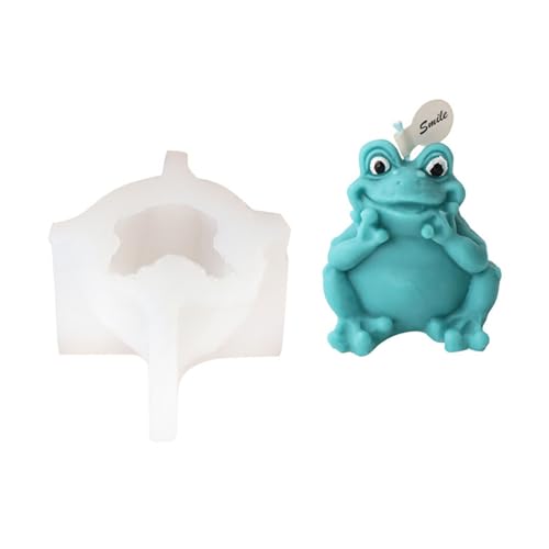 3D Lovely Frog Silikonform Tier Aromatherapie Gips Handwerk Seife Epoxidharz Herstellung Zubehör von SANRLO