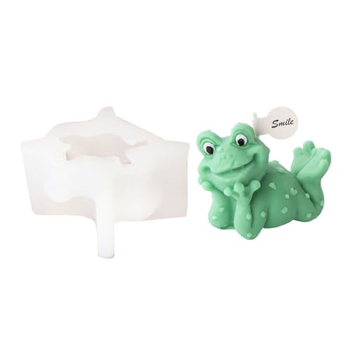 3D Lovely Frog Silikonform Tier Aromatherapie Gips Handwerk Seife Epoxidharz Herstellung Zubehör von SANRLO