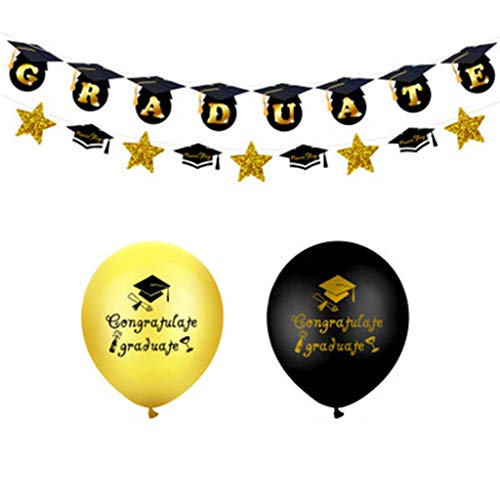 Abschlussfeier Ballon Kombination Set Congrats Grad für Zeremonie Dekorationen Versorgung Dekoration Ballons von SANRLO