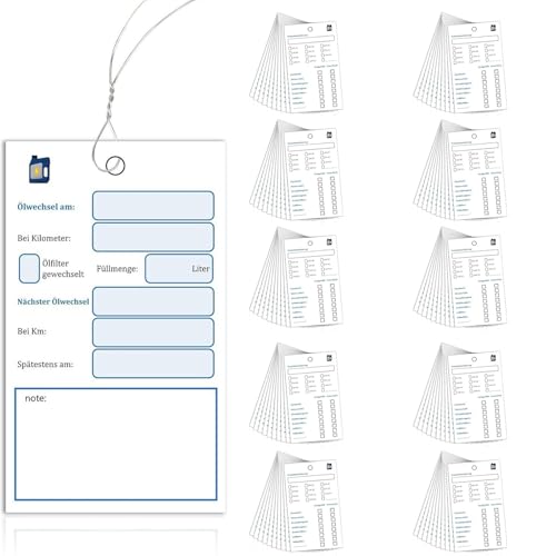 Aufkleber Für Den Ölwechsel Etiketten Für Die Ölinspektion Etiketten Für Den Ölservice Zur Bequemen Verfolgung Und Planung Von Wartungsarbeiten Fahrzeug von SANRLO