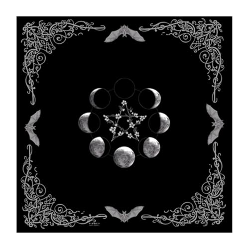 Moonphase Star Astrologie Tischdecke Altäre Stoff Quadratische Gotteskarten Karten Tischtuch Hexerei Deck Tuch Dauer von SANRLO