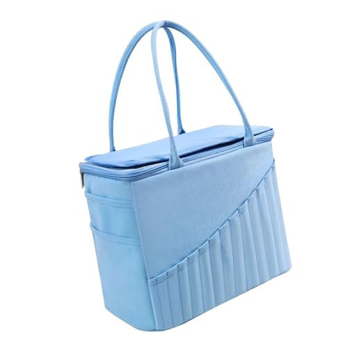 SANRLO Häkeltasche, Strick-Organizer-Tasche für Häkelmuster, Garn, Haken, Nadel, Garn, Tasche, Handwerksprojekt, Tasche, Strickprojekt-Tasche von SANRLO