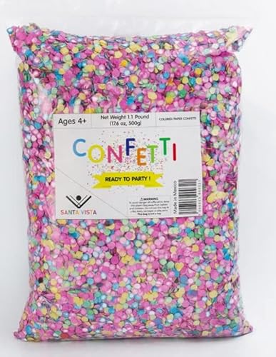 Colorfoul Konfetti aus Papier, 500 g, für Eier, Festivals, Partys von SANTA VISTA