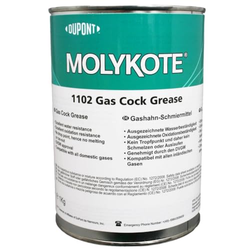 MOLYKOTE 1102 Fett 1 kg 35,27 oz Gasventil Schmiermittel Dow Corning 1102 Hohe Wasser- und Oxidationsbeständigkeit von SANYI