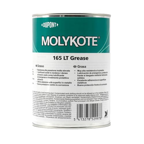 Molykote 165 LT 1kg Getriebe-Fett Schmierstoff für hochbelastete offene Getriebe Metall-Schmierung Hohe Tragfähigkeit Verschleißschutz von Dow Corning von SANYI