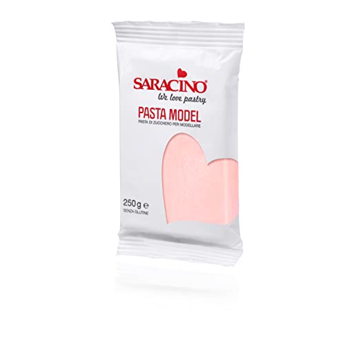 Saracino Zuckerpaste Model Rosa Baby zum Modellieren, 250 g, Glutenfrei, Made in Italy von SARACINO We love pastry