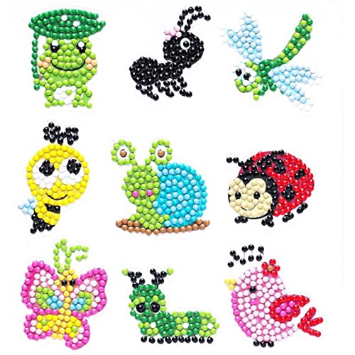 DIY Diamond Painting 5D Aufkleber Kinder Cartoon Kunst Set Anfänger Mosaik Aufkleber nach Zahlen Kits Bastelsets von SARGE