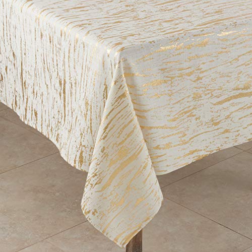 SARO LIFESTYLE Distressed Foil Tischdecke, Gold, 54" x 54" SARO LIFESTYLE Distressed Foil Tischdecke, Gold, 54" x 54" von SARO LIFESTYLE