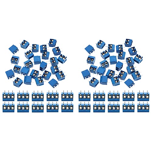 SAROAD 120 StüCk 5mm Pitch 2 Pin & 3 Pin PCB Mount Schraub Klemmen Block Anschluss für (100 x 2 Pin, 20 x 3 Pin) von SAROAD