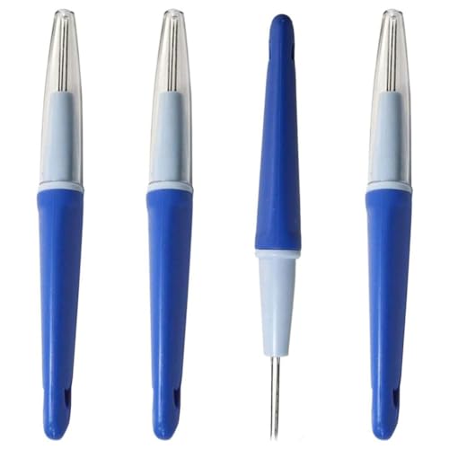 SAROAD Nadelfilzwerkzeug-Set mit 3 Nadeln, Stift-Stil, Nadelfilz-Werkzeug-Set mit 3 Nadeln, Wollfilz-Nadelwerkzeug-Set, 4-teilig von SAROAD
