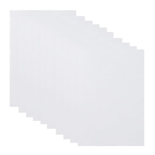 SAROAD Papierbindedeckel A4 Lederstruktur-Bindedeckel 8,27 X 11,69 Präsentations-Bindedeckel Ledernarbung Weiß von SAROAD