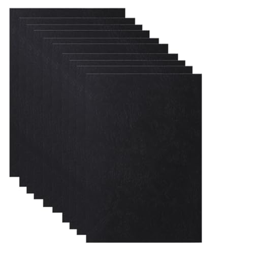 SAROAD Papierbindehülle A4 Papierbindehülle 8,27 X 11,69 Präsentations-Lederbindehülle Schwarz von SAROAD