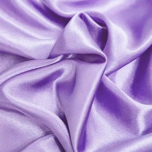 SARVAM FASHION Satinstoff für Brautkleid, Mode, Handwerk, Kostüme, Dekorationen, seidiger Satin, 111,8 cm, 2 m, Lavendel SARVAM FASHION Satinstoff für Brautkleid, Mode, Handwerk, Kostüme, Dekorationen, seidiger Satin, 111,8 cm, 2 m, Lavendel von SARVAM FASHION