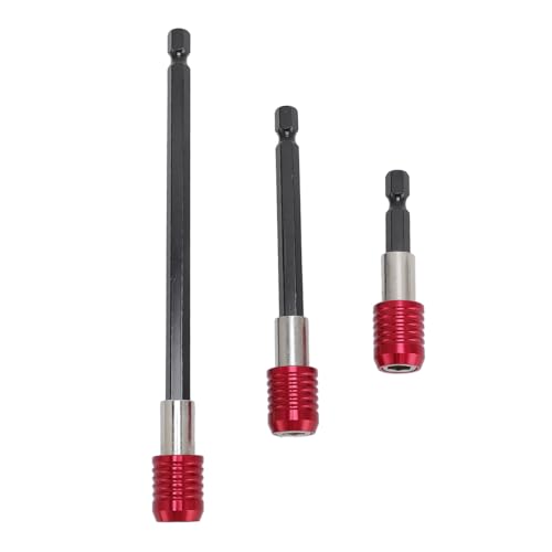 3-teiliges Set Bohrer-Schraubendreher-Bit-Verlängerung, 1/4 Zoll Sechskantschaft 50 Mm 100 Mm 150 Mm Holzspaten-Bohrer-Bit-Verlängerung, für Verschiedene Anwendungen von SASKATE