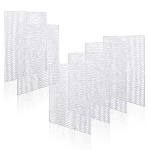 20 Blatt Kunststoff Leinwand 7 CT Transparent Mesh Canvas Sheets Plastic zum Sticken Kunststoff Aida Plastic Canvas Kreuzstich Kunststoffgitter zum Basteln DIY-Häkelprojekte (138x138mm) von SAVITA