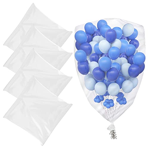 4stk Plastiktüten Groß, Verdickte Ballonbeutel aus Kunststoff für den Transport 2,5x1,5m Große Transparente Ballonbeutel für Partys Geburtstage Feiern von SAVITA
