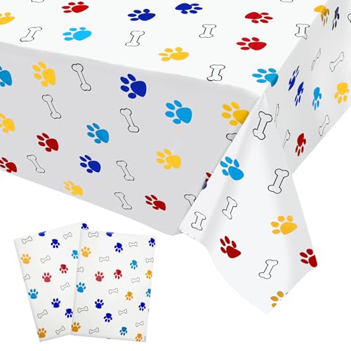 SAVITA 2stk Pfotenabdruck-Tischdecke, 274 x 136 cm Große Tischdecke mit Hundepfotenabdruck Partyzubehör für Partydekorationen mit Hunde-Haustierthema Gastgeschenke SAVITA 2stk Pfotenabdruck-Tischdecke, 274 x 136 cm Große Tischdecke mit Hundepfotenabdruck Partyzubehör für Partydekorationen mit Hunde-Haustierthema Gastgeschenke von SAVITA