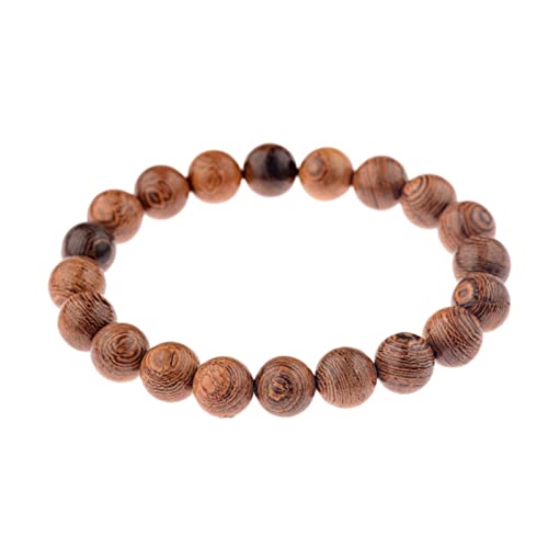 SBJKLYRN Perlenarmband aus Holz, 1 Stück Holzperlen Armband Männer Ethnische tibetisch-buddhistische Mala Armband Yoga Rosenkranz for Frauen(Style 5) von SBJKLYRN