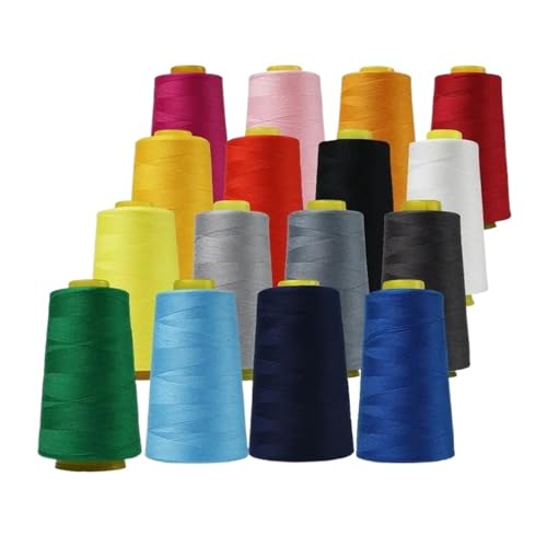 3000 Yards robustes Polyester-Nähgarn, professionelles Nähmaschinengarn for Nähen, Nadelgröße 11 14, bricht nicht leicht (Color : No.6, Size : 1 roll) von SBTRKT