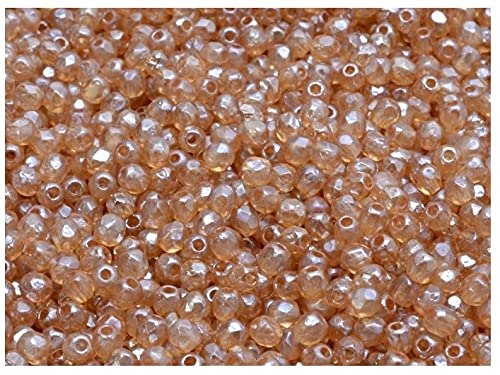 Glasperlen Fire-Polished 100 Stück Tschechische facettiert, Rund 3mm, Etched Crystal/Celsian Full Glasperlen Fire-Polished 100 Stück Tschechische facettiert, Rund 3mm, Etched Crystal/Celsian Full von Glasperlen Fire-Polished