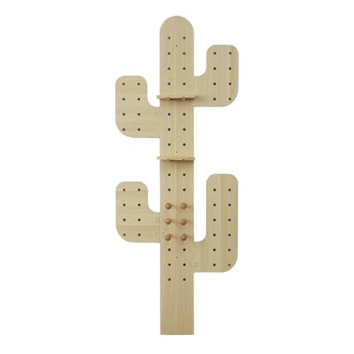 SCBTGKLN Pegboard, Stecktafel, Lochplatte Holz, Einsteck- und Zapfen-Bastelarbeiten, Stecktafel-Kombinationsset, for Wandorganisator, Bastelorganisation, Ornament-Ausstellung(Natural) von SCBTGKLN