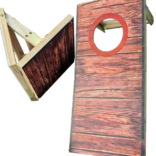 SCDOA Cornhole-Bretter-Set, Cornhole-Spiel aus Massivholz, Cornhole-Spielbretter, Sandsackspiel, Cornhole-Bretter-Set, Cornhole-Spiele(Red) von SCDOA