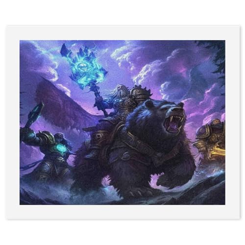 SCEBH Malen Nach Zahlen Auf Leinwand Mit Pinseln Und Acrylfarben, Malen Für Erwachsene, World of Warcraft Heimgemälde, Wanddekorationen, Geschenke von SCEBH