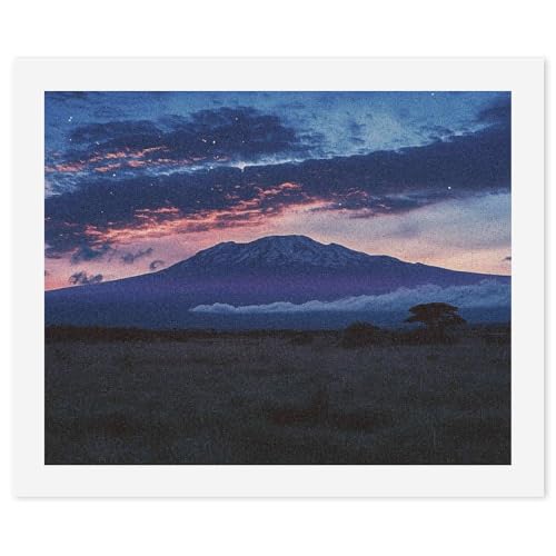 SCEBH Modernes Ölgemälde-Set Mount Kilimanjaro Malen Für Erwachsene Und Anfänger Mit Pinseln Für Die Wanddekoration Zu Hause von SCEBH