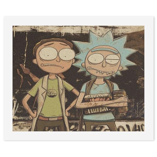 SCEBH Rick And Morty Digitale Malerei DIY Einzigartiges Leinwand-Ölgemälde-Set Digitale Malerei von SCEBH