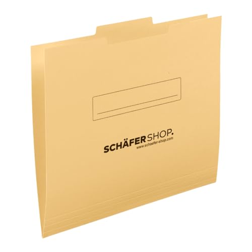 SCHÄFER SHOP Einstellmappen, DIN A4, Tab Mitte, Karton, 50 Stück von SCHÄFER SHOP