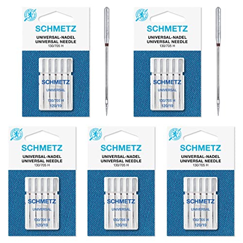 25 Schmetz Nähmaschinennadeln 130/705H 15x1H Gr.120/19 von SCHMETZ