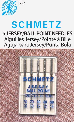 Euro-Notions Ball Point Machine Needles (Two each Size 10 and 12, One Size 14) - 5 per Package by Schmetz von SCHMETZ