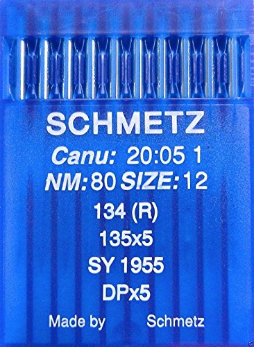 SCHMETZ 10 Rundkolben Nähmaschinen Nadeln System 134 (R) Industrie St. 80 von SCHMETZ