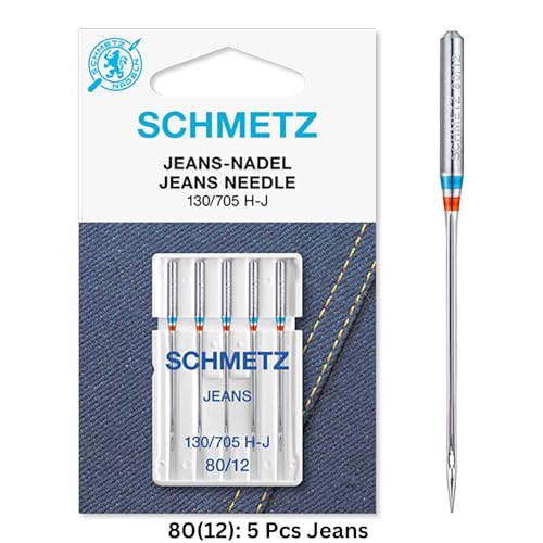 SCHMETZ Nähmaschinennadeln JEANS 130/705 H-J, NM 80/12, 5 Stück von SCHMETZ