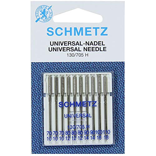 SCHMETZ Nähmaschinennadelset 130/705 H-S | 5 Stretch-Nadeln | Nadeldicken: 3X 75/11, 2X 90/14 von SCHMETZ