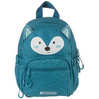 SCHNEIDERS Kindergartenrucksack Wolf Kunstfaser petrol von SCHNEIDERS