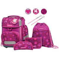 SCHNEIDERS Schulranzen-Set Ergolite Berry Paw Kunstfaser pink von SCHNEIDERS