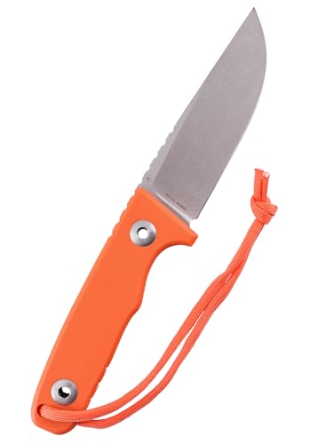 SCHNITZEL TRI - Outdoormesser mit Kydex-Scheide und Dangler Tragesystem - Bushcraft Jagdmesser Outdoor Messer Freizeitmesser Erwachsene (Orange) von SCHNITZEL