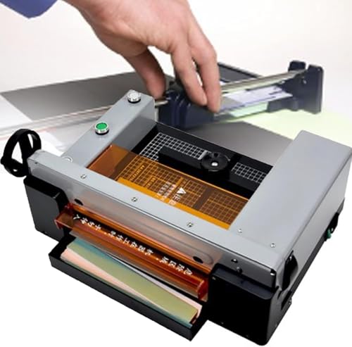 Papierschneidemaschine für den Schreibtisch, Papierschneider, Papierschneider, A4-Papierschneider, Mehrzweckschneider für Kupferbleche, Leder, Kunststoffbleche, 40 mm dickes Schnittpapier von SCHYWL