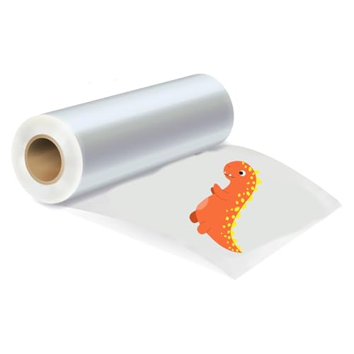 SCULPFUN DTF Transferfolie Papier 33cmx100m, Einseitig Glossy Wärmetransferpapier, Transfer Film für T-Shirts Textil, DTF-Folie für Sublimationsdrucker und DTF Drucke von SCULPFUN