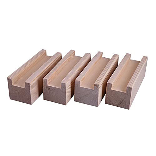 Möbelbeine, 4 Stück Möbelerhöhungen aus Kiefernholz, Tischerhöhung aus Holz, Elefantenfüße, robuste Bettlifte aus Holz, for Sofa, Schminktisch, Kinderbett und andere Möbel, mit rutschfestem versenktem von SDAZHX