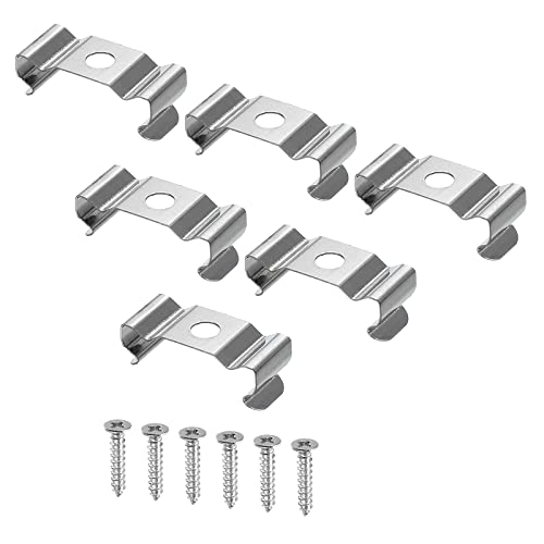 Rohrklemmen, T5-Clips, Halterung, Aufhänger, Leuchtstoffröhre, Leuchtenhalter, Klemmen mit Schrauben for LED-Leuchtmittel, Deckenleuchte, 10 Stück(T5) von SDAZHX