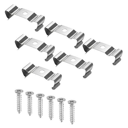 Rohrklemmen, T5-Clips, Halterung, Aufhänger, Leuchtstoffröhre, Leuchtenhalter, Klemmen mit Schrauben for LED-Leuchtmittel, Deckenleuchte, 10 Stück(T8) von SDAZHX