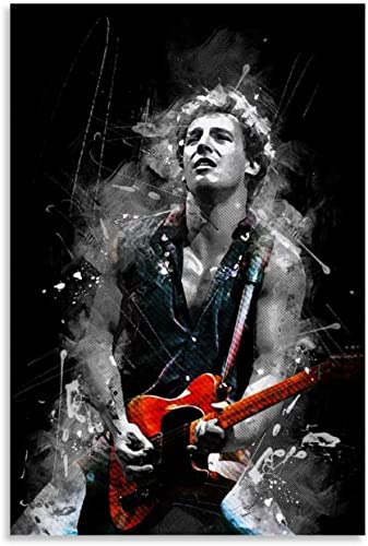 5D Diamant Painting Set FüR Erwachsene Und Kinder Bruce-Springsteen-Plakat DIY Diamond Painting Kristall Strass Diamant Stickerei GemäLde 23.6"x35.4"(60x90cm) Kein Rahmen von SDDLW1990