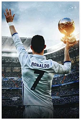 5D Diamant Painting Set FüR Erwachsene Und Kinder Fußballspieler Cristiano Ronaldo 2 DIY Diamond Painting Kristall Strass Diamant Stickerei GemäLde 11.8"x15.7"(30x40cm) Kein Rahmen von SDDLW1990